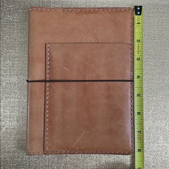 HAND STITCH LEATHER T Leather Journal Cover - Picture 2 of 4